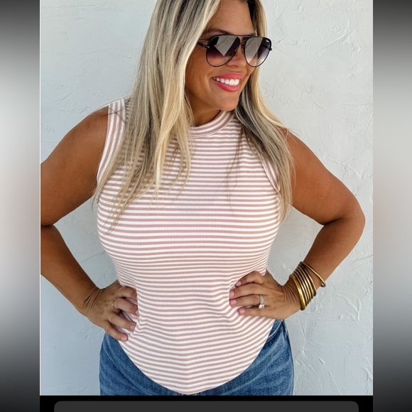 Bianca Ribbed Stripe Tank - 3 color options - Picture 5 of 9